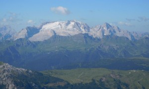 Bergtour Conturines, Lavarella - Blick zur Marmolata