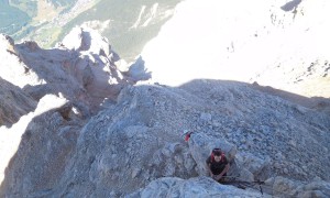 Bergtour Conturines, Lavarella - kurzer Klettersteig