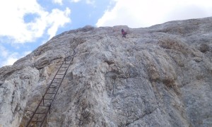 Bergtour Conturines, Lavarella - Klettersteig Abstieg