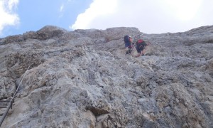 Bergtour Conturines, Lavarella - Klettersteig Abstieg