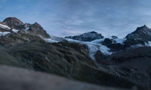 Piz Buin - Abendstimmung mit Piz Buin, Signalhorn und Silvrettahorn
