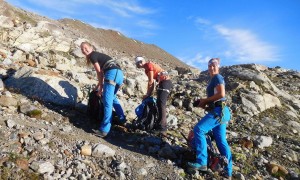Piz Buin - Aufstieg zum Ochsentaler Gletscher