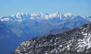 Piz Buin - Blick zum Piz Palü, Bellavista, Piz Zupo, Piz Bernina und Piz Roseg