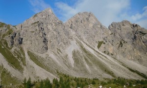 Klettersteig Seekofel - Blick zu den Gamswiesenspitzen