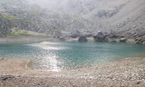 Klettersteig Seekofel - leider fast leerer Laserzsee
