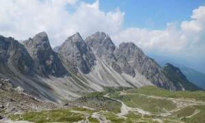 Klettersteig Seekofel - Blick zu den Gamswiesenspitzen