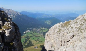 Klettersteig Rotwand - Blick Karersee