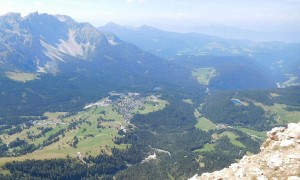 Klettersteig Rotwand - Blick Karersee