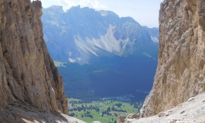 Klettersteig Rotwand - Abstieg vom Vajolonpass
