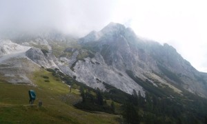 Klettersteig Däumling - Zustieg zum Klettersteig