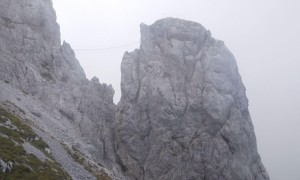 Klettersteig Däumling - beim Einstieg