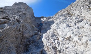 Bergtour Reißkofel - Abstieg zum Kleinen Reißkofel