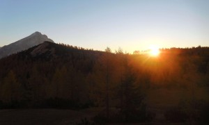 Bergtour Monte Pelmo - Sonnenaufgang bei der Venezia Hütte