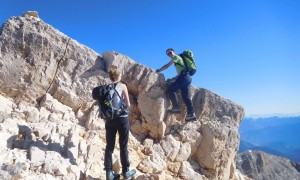 Bergtour Monte Pelmo - ausgesetzter Schlussanstieg
