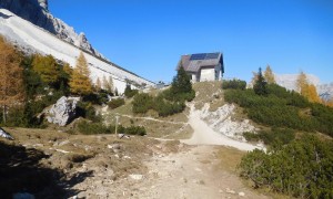 Bergtour Monte Pelmo - Rückblick Venezia Hütte