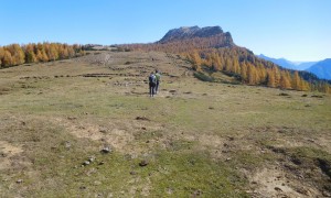 Bergtour Monte Pelmo - beim Passo Rutorto mit Blick zum Monte Pena