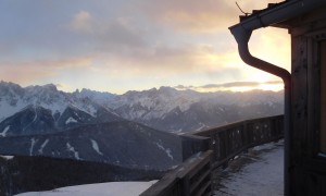 Skitour Bonnerhütte - Sonnenuntergang