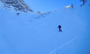 Skitour Großer Rosskopf - steiler Aufstieg