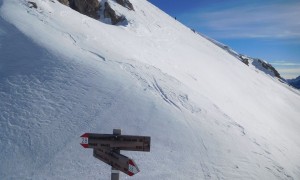 Skitour Großer Rosskopf - Aufstieg von der Gamsscharte