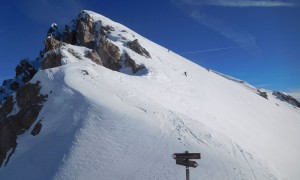 Skitour Großer Rosskopf - Abfahrt zur Gamsscharte