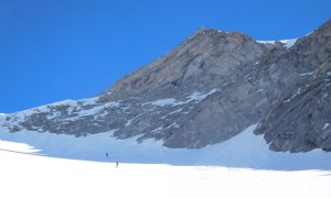 Skihochtour Möselekopf - Westlicher Nevesferner, unterhalb des Gipfels