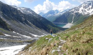 Skihochtour Möselekopf - Rückweg zum Stausee