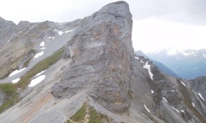 Bergtour Serles - Abstieg zum Serlesjöchl