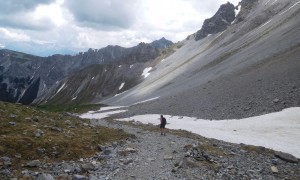 Bergtour Serles - Abstieg
