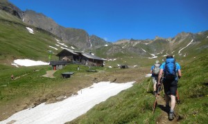 Bergtour Wurmaulspitze - Rückweg zur Brixner Hütte