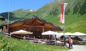Bergtour Wurmaulspitze - bei der Fane Alm