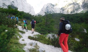 Klettersteig Triglav - Aufstieg Luknjapass