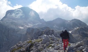Klettersteig Triglav - Sfinga mit Blick zum Gipfel
