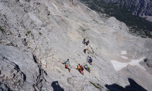 Klettersteig Triglav - Abstieg Normalweg Gipfelgrat
