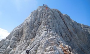 Klettersteig Triglav - Abstieg Normalweg Gipfelgrat