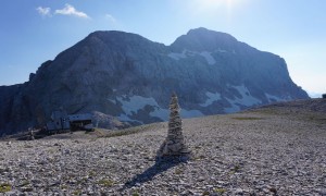 Klettersteig Triglav - Gipfelblick beim Triglavhaus