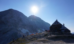Klettersteig Triglav - Gipfelblick beim Triglavhaus