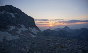 Klettersteig Triglav - Sonnenuntergang Triglavhaus