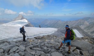 Hochtour Schwarzenstein - beim Felsköpfl, Blick zum Großen Mörchner