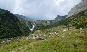 Hochtour Schwarzenstein - bei der Daimeralm, Rückblick