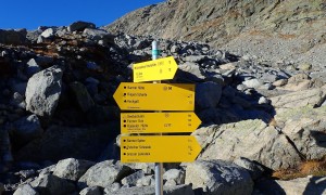 Hochtour Lenkstein - Abzweigung bei der alten Barmerhütte