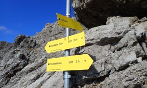 Bergtour Hochstadel - Wegweiser Dreitörlweg
