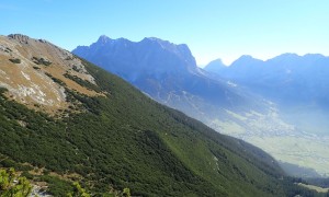 Bergtour Daniel - Blick zur Zugspitze