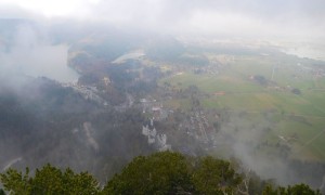 Bergtour Tegelberg - Blick zum Schloss Neuschwanstein und Alpsee