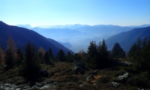 Bergtour Bloßberg - Blick zum Kronplatz und Bruneck