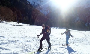 Skitour Dreieckspitze - bei der Unteren Kofleralm