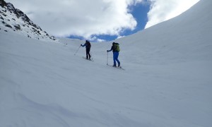 Skitour Dreieckspitze - Aufstieg Bärenluegscharte
