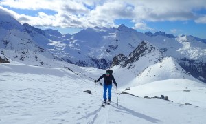 Skitour Dreieckspitze - kurz vor der Bärenluegscharte
