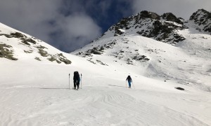 Skitour Dreieckspitze - kurz vor der Bärenluegscharte