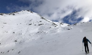 Skitour Dreieckspitze - Querung vor dem Schlussanstieg
