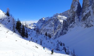 Skitour Sextner Stein - Aufstieg Altensteinertal